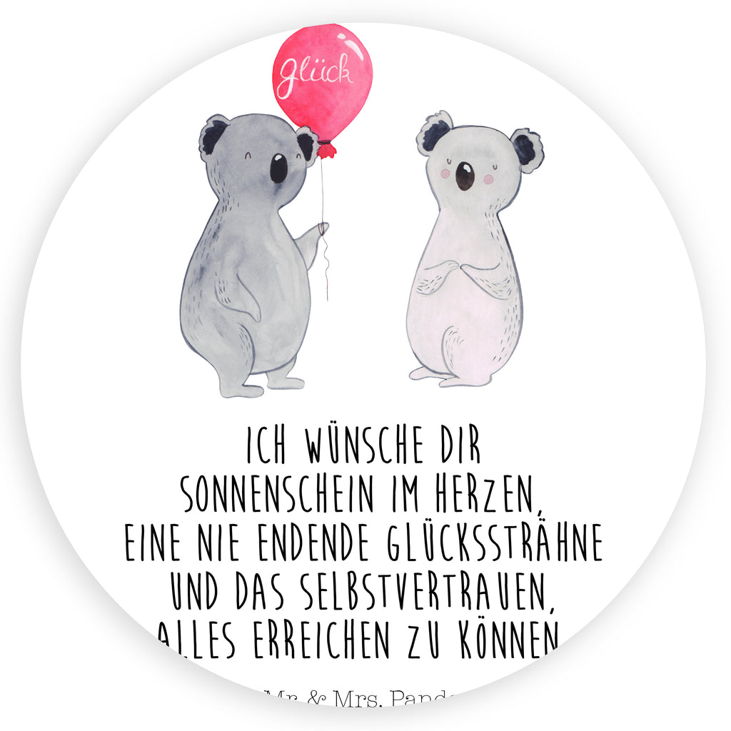 40mm Rund Aufkleber Koala Luftballon Sticker, Aufkleber, Etikett, Koala, Koalabär, Luftballon, Party, Geburtstag, Geschenk