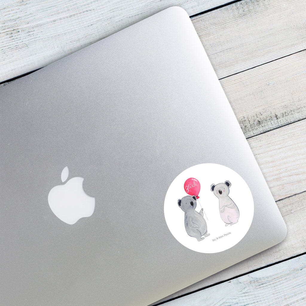 40mm Rund Aufkleber Koala Luftballon Sticker, Aufkleber, Etikett, Koala, Koalabär, Luftballon, Party, Geburtstag, Geschenk