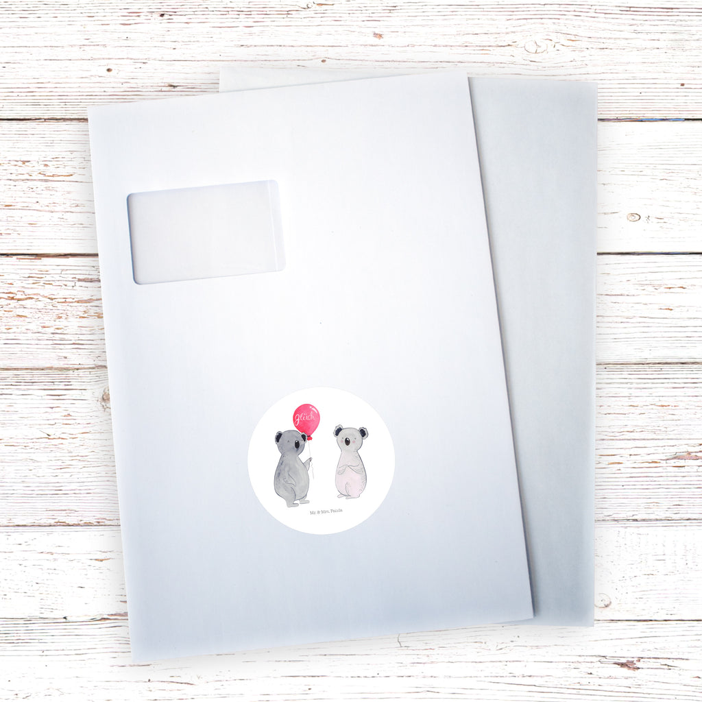 40mm Rund Aufkleber Koala Luftballon Sticker, Aufkleber, Etikett, Koala, Koalabär, Luftballon, Party, Geburtstag, Geschenk