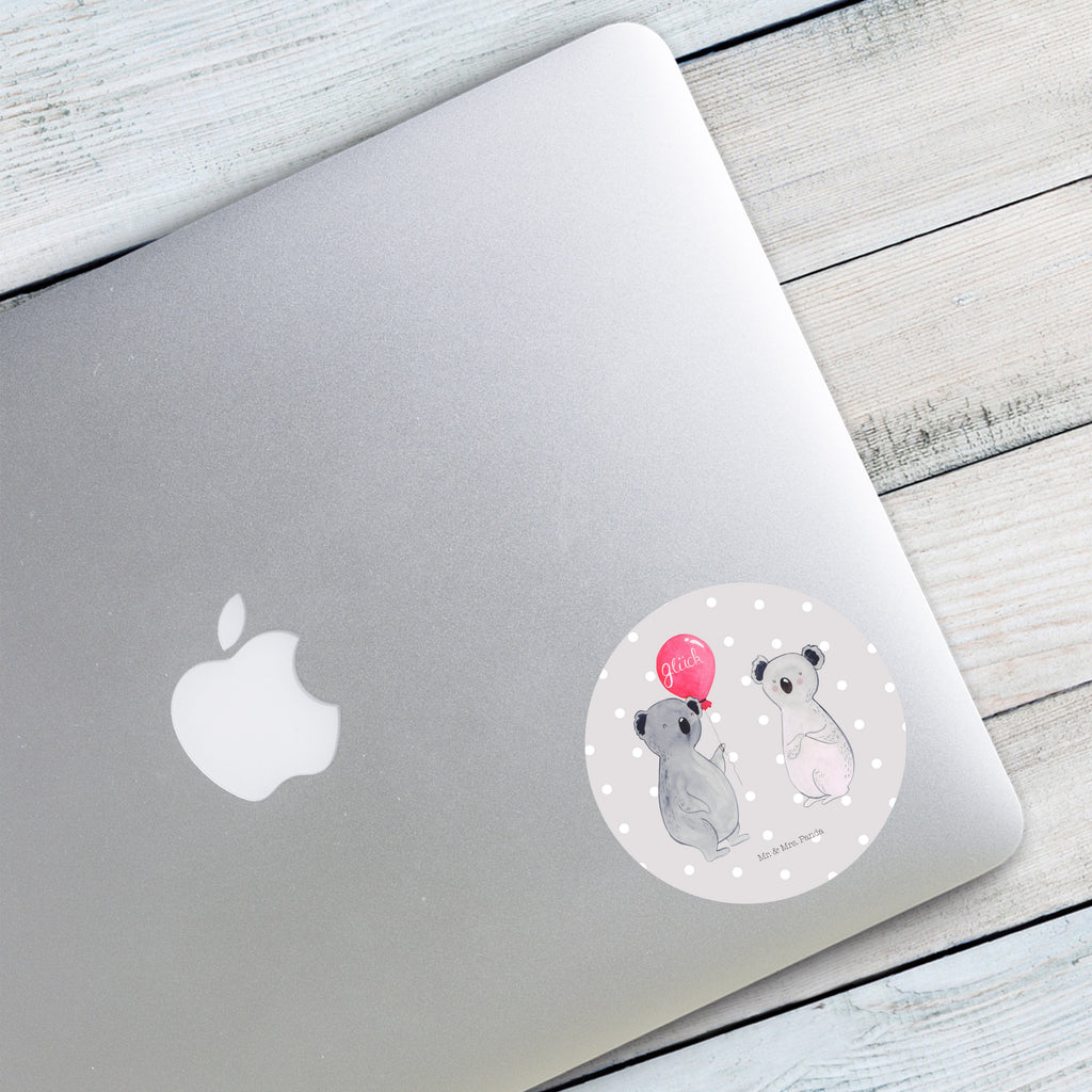 40mm Rund Aufkleber Koala Luftballon Sticker, Aufkleber, Etikett, Koala, Koalabär, Luftballon, Party, Geburtstag, Geschenk