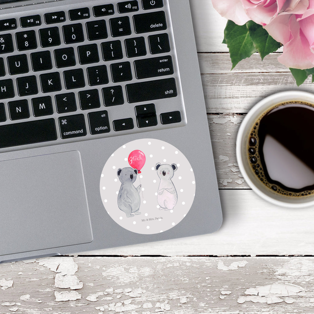 40mm Rund Aufkleber Koala Luftballon Sticker, Aufkleber, Etikett, Koala, Koalabär, Luftballon, Party, Geburtstag, Geschenk