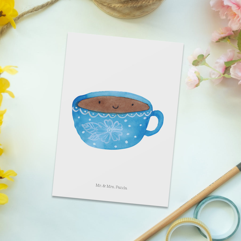 Postkarte Kaffee Tasse Geschenkkarte, Grußkarte, Karte, Einladung, Ansichtskarte, Geburtstagskarte, Einladungskarte, Dankeskarte, Tiermotive, Gute Laune, lustige Sprüche, Tiere, Kaffee, Tasse, Liebe, Geschmack, Genuss, Glücklich