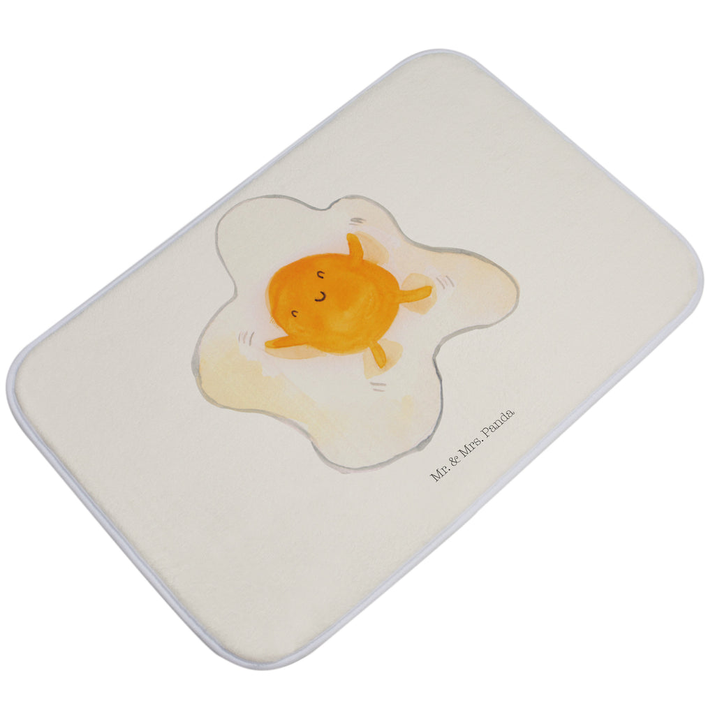 Badvorleger Spiegelei Badematte, Badteppich, Duschvorleger, Badezimmerteppich, Badezimmermatte, Badvorleger, Duschmatte, Duschteppich, Tiermotive, Gute Laune, lustige Sprüche, Tiere, Ei, Spiegelei, Schön, Tag, Glücklich, Liebe