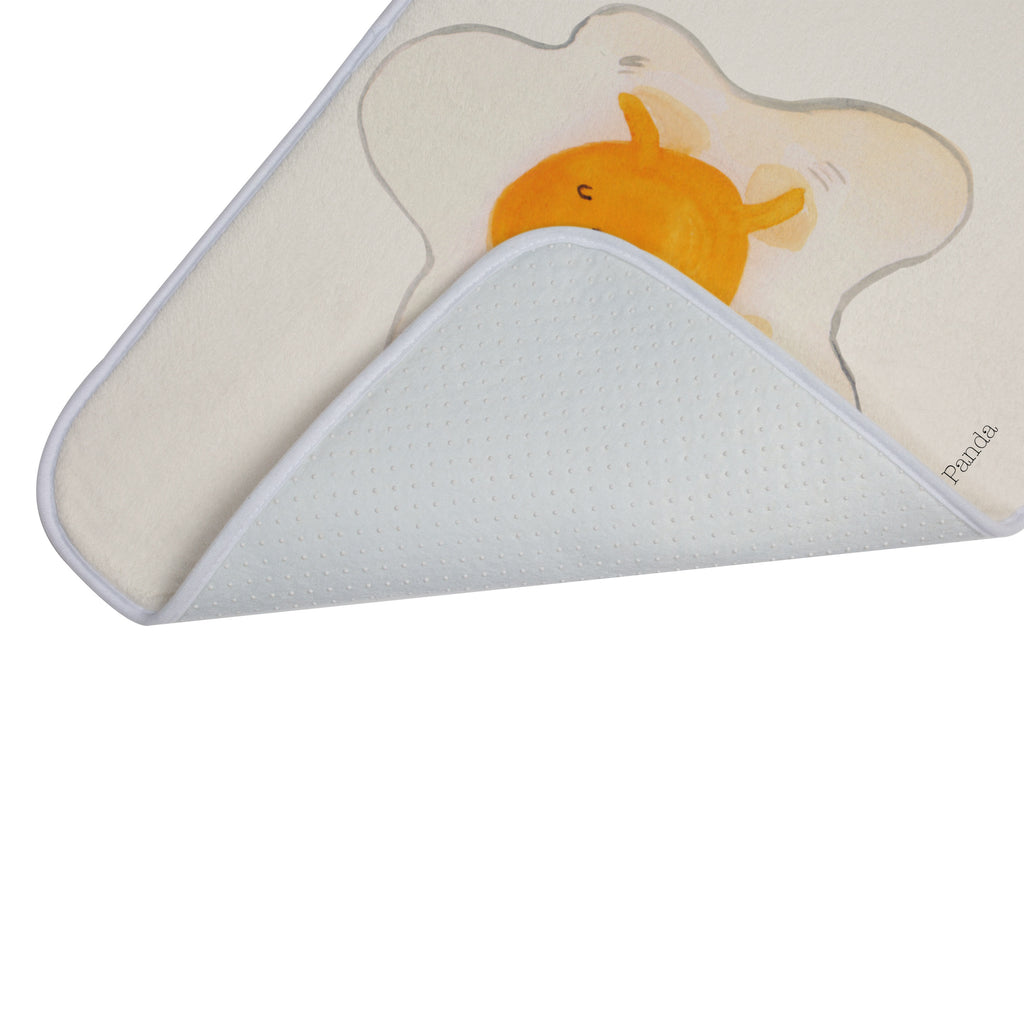 Badvorleger Spiegelei Badematte, Badteppich, Duschvorleger, Badezimmerteppich, Badezimmermatte, Badvorleger, Duschmatte, Duschteppich, Tiermotive, Gute Laune, lustige Sprüche, Tiere, Ei, Spiegelei, Schön, Tag, Glücklich, Liebe