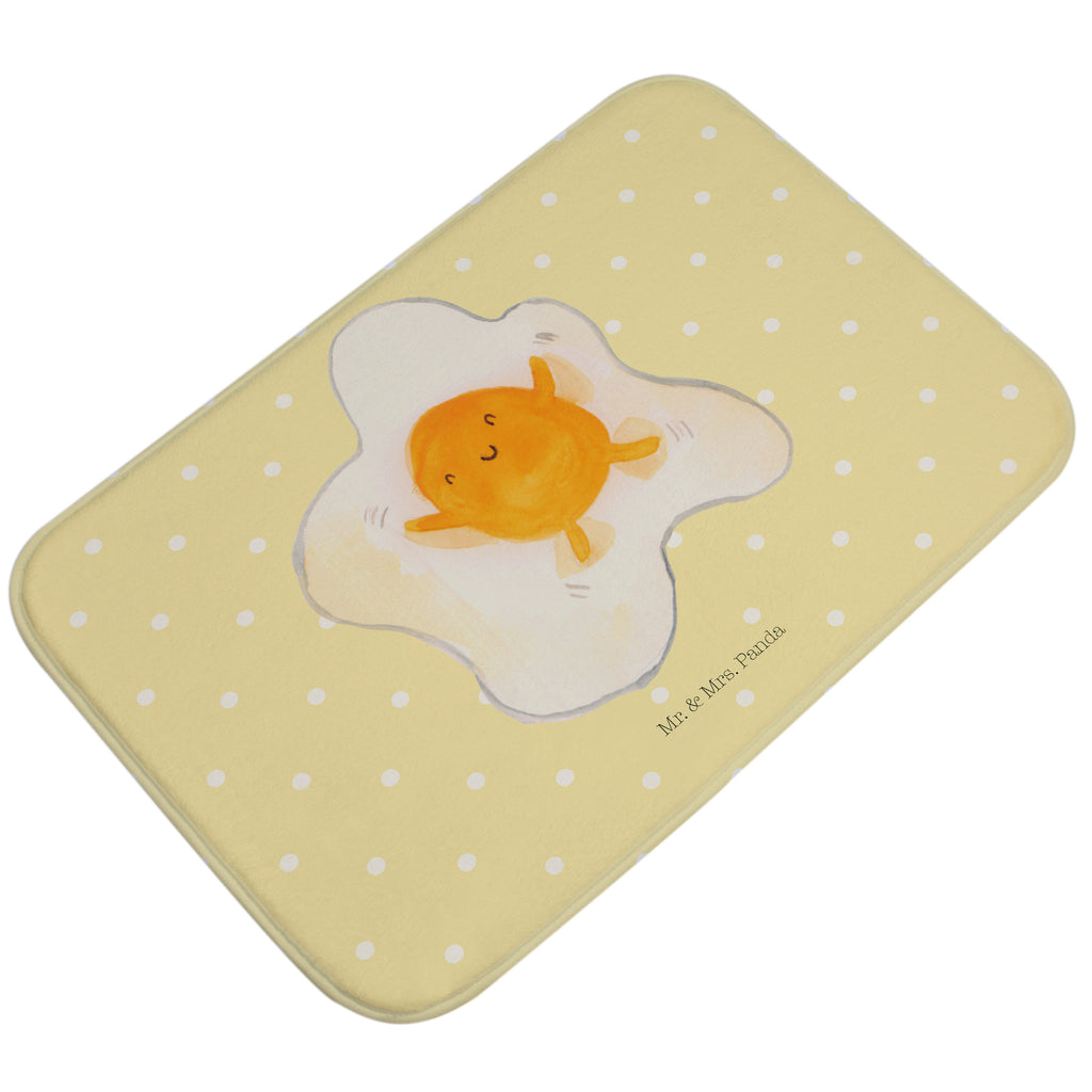 Badvorleger Spiegelei Badematte, Badteppich, Duschvorleger, Badezimmerteppich, Badezimmermatte, Badvorleger, Duschmatte, Duschteppich, Tiermotive, Gute Laune, lustige Sprüche, Tiere, Ei, Spiegelei, Schön, Tag, Glücklich, Liebe