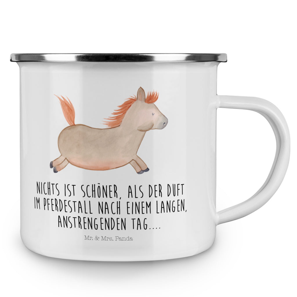 Camping Emaille Tasse Pferd springt Campingtasse, Trinkbecher, Metalltasse, Outdoor Tasse, Emaille Trinkbecher, Blechtasse Outdoor, Emaille Campingbecher, Edelstahl Trinkbecher, Metalltasse für Camping, Kaffee Blechtasse, Camping Tasse Metall, Bauernhof, Hoftiere, Landwirt, Landwirtin, Pferd, Pony, Pferde, Stall, Pferdestall, ausreiten, reiten, Pferdebesitzer