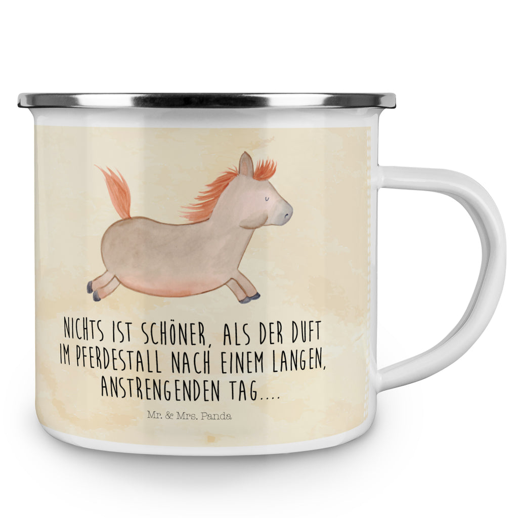Camping Emaille Tasse Pferd springt Campingtasse, Trinkbecher, Metalltasse, Outdoor Tasse, Emaille Trinkbecher, Blechtasse Outdoor, Emaille Campingbecher, Edelstahl Trinkbecher, Metalltasse für Camping, Kaffee Blechtasse, Camping Tasse Metall, Bauernhof, Hoftiere, Landwirt, Landwirtin, Pferd, Pony, Pferde, Stall, Pferdestall, ausreiten, reiten, Pferdebesitzer