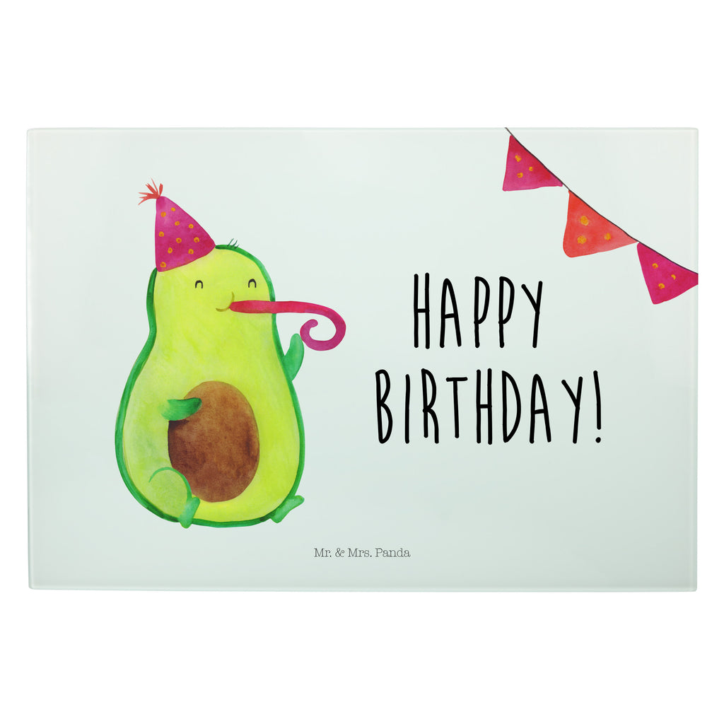 XL Glas Schneidbrett Avocado Birthday Glasschneidebrett, Schneidebrett, Frühstücksbrett, Küche, Avocado, Veggie, Vegan, Gesund