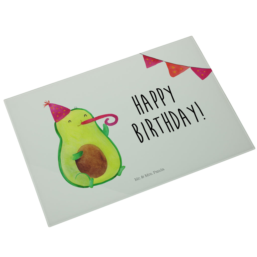 XL Glas Schneidbrett Avocado Birthday Glasschneidebrett, Schneidebrett, Frühstücksbrett, Küche, Avocado, Veggie, Vegan, Gesund