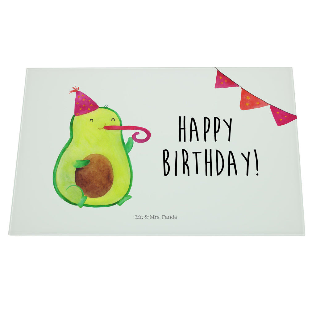 XL Glas Schneidbrett Avocado Birthday Glasschneidebrett, Schneidebrett, Frühstücksbrett, Küche, Avocado, Veggie, Vegan, Gesund