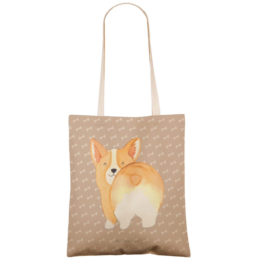 Einkaufstasche Corgie Po Tragetasche, Tasche, Beutel, Stofftasche, Baumwolltasche, Umhängetasche, Shopper, Hund, Hundemotiv, Haustier, Hunderasse, Tierliebhaber, Hundebesitzer, Sprüche, Corgie, Hundeliebe, Motivation, Selbstliebe, Spruch