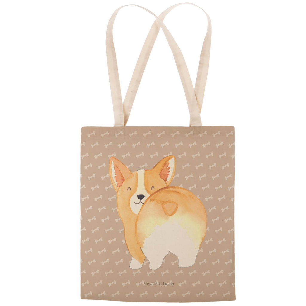 Einkaufstasche Corgie Po Tragetasche, Tasche, Beutel, Stofftasche, Baumwolltasche, Umhängetasche, Shopper, Hund, Hundemotiv, Haustier, Hunderasse, Tierliebhaber, Hundebesitzer, Sprüche, Corgie, Hundeliebe, Motivation, Selbstliebe, Spruch