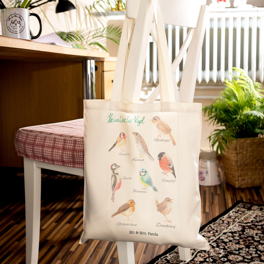 Einkaufstasche Heimische Vögel Tragetasche, Tasche, Beutel, Stofftasche, Baumwolltasche, Umhängetasche, Shopper, Blumen Deko, Frühlings Deko, Sommer Deko, Dekoration, positive Botschaft, Naturliebhaber, Outdoor, Natur, Abenteuer, Vögel, Heimische Vögel