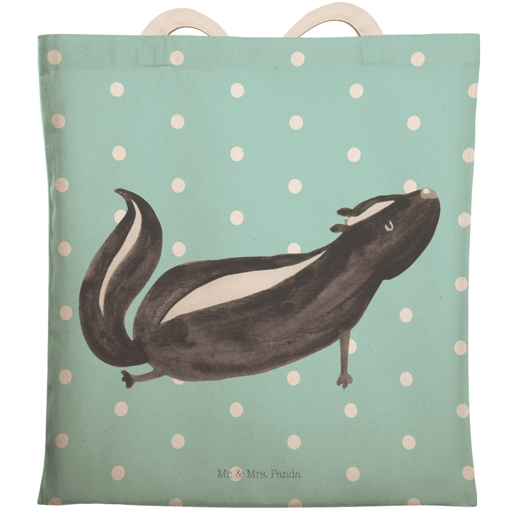 Einkaufstasche Stinktier Yoga Tragetasche, Tasche, Beutel, Stofftasche, Baumwolltasche, Umhängetasche, Shopper, Stinktier, Skunk, Wildtier, Raubtier, Stinker, Stinki, Yoga, Namaste, Lebe, Liebe, Lache