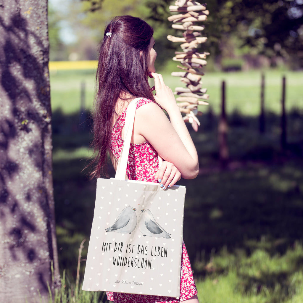 Einkaufstasche Turteltauben Liebe Tragetasche, Tasche, Beutel, Stofftasche, Baumwolltasche, Umhängetasche, Shopper, Liebe, Partner, Freund, Freundin, Ehemann, Ehefrau, Heiraten, Verlobung, Heiratsantrag, Liebesgeschenk, Jahrestag, Hocheitstag, Turteltauben, Turteltäubchen, Tauben, Verliebt, Verlobt, Verheiratet, Geschenk Freundin, Geschenk Freund, Liebesbeweis, Hochzeitstag, Geschenk Hochzeit