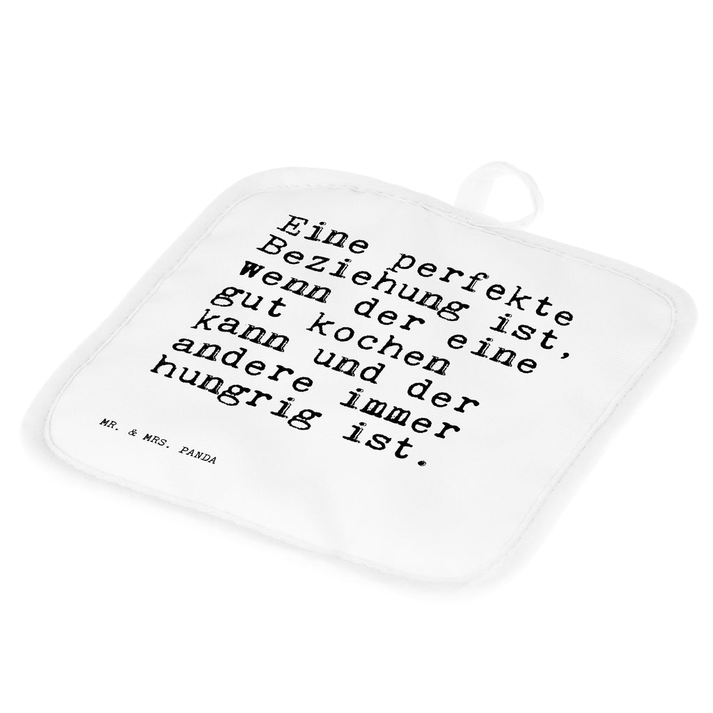 2er Set Topflappen  Sprüche und Zitate Eine perfekte Beziehung ist, wenn der eine gut kochen kann und der andere immer hungrig ist. Topflappen, Topfuntersetzer, Ofenhandschuh, Topflappen Set, Topflappen lustig, Topflappen mit Spruch, Spruch, Sprüche, lustig, Weisheiten, Zitate, Spruch Sprüche Weisheiten Zitate Lustig Weisheit Worte