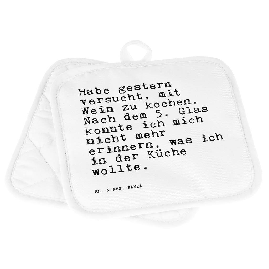 2er Set Topflappen  Sprüche und Zitate Habe gestern versucht, mit Wein zu kochen. Nach dem 5. Glas konnte ich mich nicht mehr erinnern, was ich in der Küche wollte. Topflappen, Topfuntersetzer, Ofenhandschuh, Topflappen Set, Topflappen lustig, Topflappen mit Spruch, Spruch, Sprüche, lustig, Weisheiten, Zitate, Spruch Sprüche Weisheiten Zitate Lustig Weisheit Worte