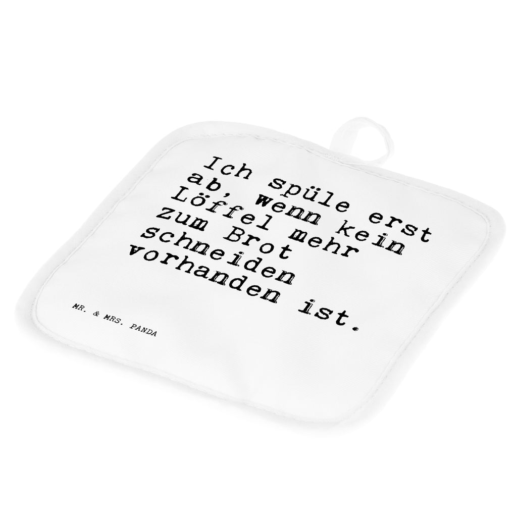 2er Set Topflappen  Sprüche und Zitate Ich spüle erst ab, wenn kein Löffel mehr zum Brot schneiden vorhanden ist. Topflappen, Topfuntersetzer, Ofenhandschuh, Topflappen Set, Topflappen lustig, Topflappen mit Spruch, Spruch, Sprüche, lustig, Weisheiten, Zitate, Spruch Sprüche Weisheiten Zitate Lustig Weisheit Worte