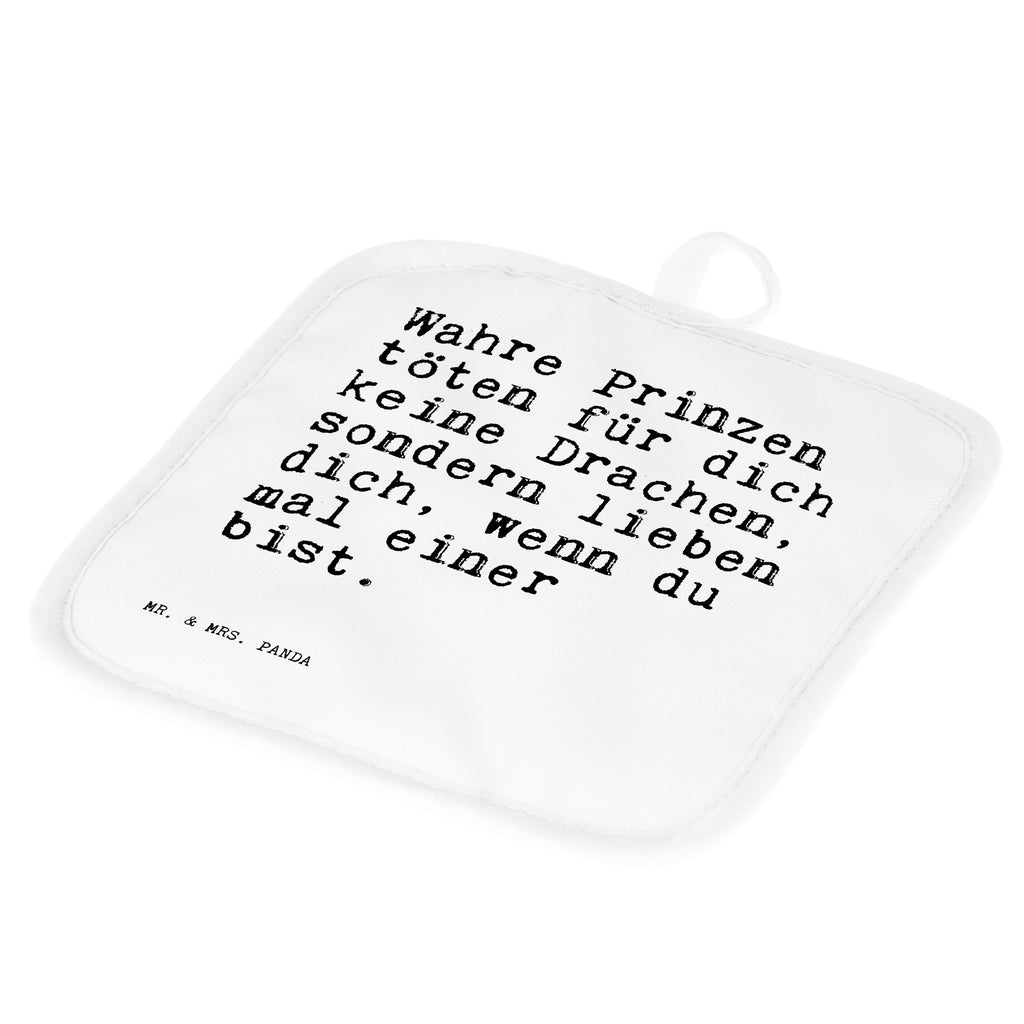 2er Set Topflappen  Sprüche und Zitate Wahre Prinzen töten für dich keine Drachen, sondern lieben dich, wenn du mal einer bist. Topflappen, Topfuntersetzer, Ofenhandschuh, Topflappen Set, Topflappen lustig, Topflappen mit Spruch, Spruch, Sprüche, lustig, Weisheiten, Zitate, Spruch Sprüche Weisheiten Zitate Lustig Weisheit Worte
