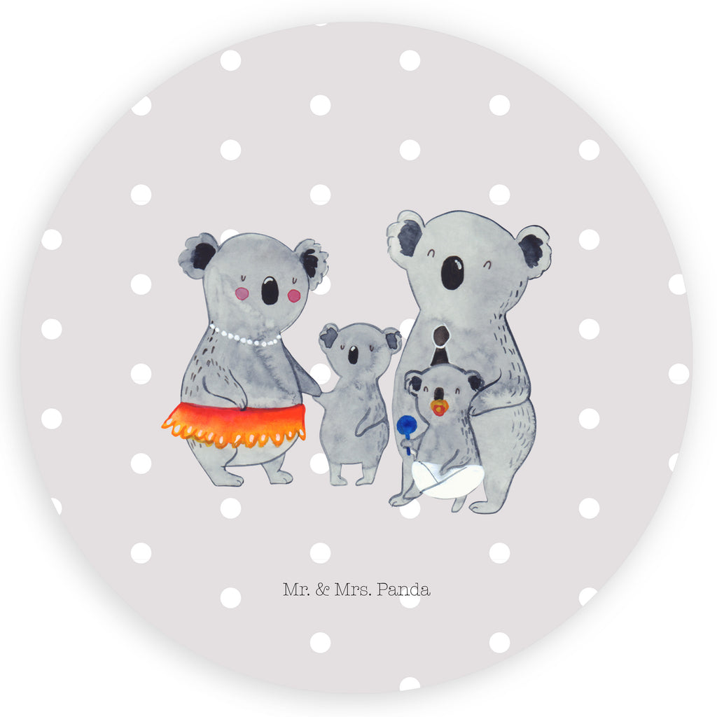 40mm Rund Aufkleber Koala Familie Sticker, Aufkleber, Etikett, Familie, Vatertag, Muttertag, Bruder, Schwester, Mama, Papa, Oma, Opa, Koala, Koalas, Family, Kinder, Geschwister, Familienleben