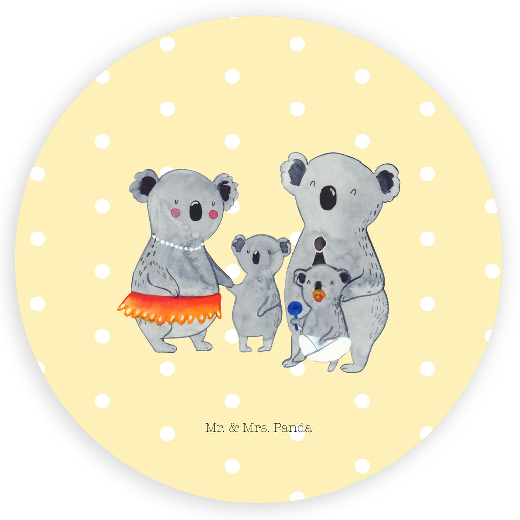 40mm Rund Aufkleber Koala Familie Sticker, Aufkleber, Etikett, Familie, Vatertag, Muttertag, Bruder, Schwester, Mama, Papa, Oma, Opa, Koala, Koalas, Family, Kinder, Geschwister, Familienleben