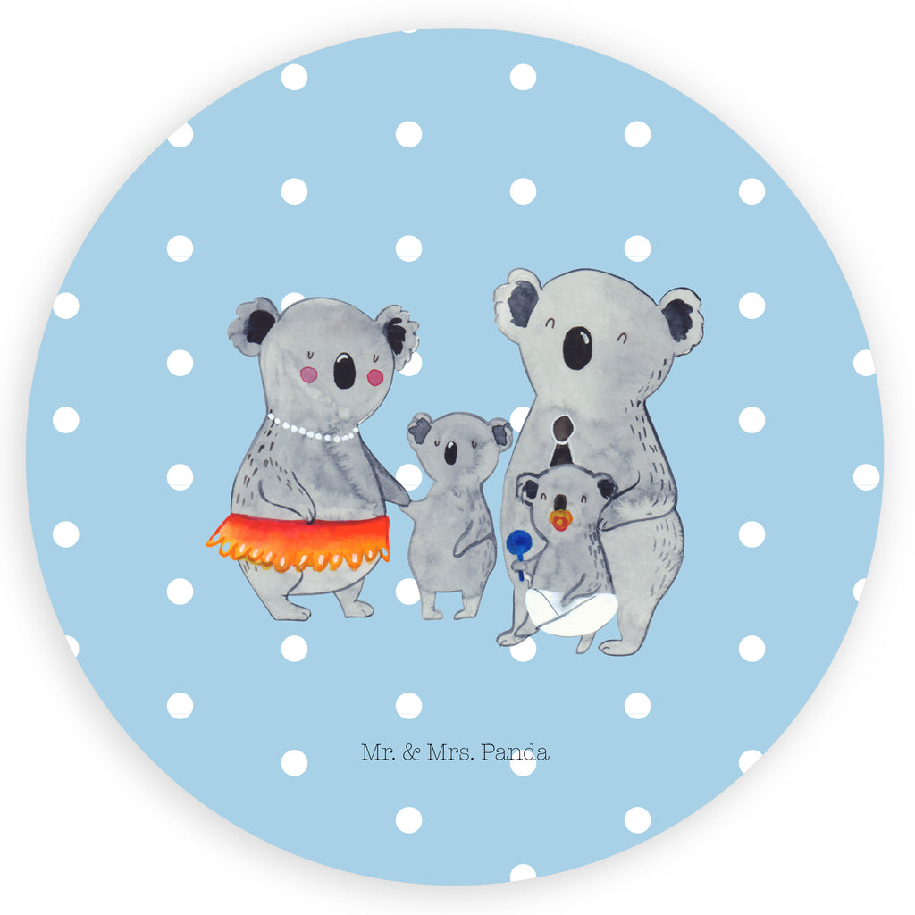 40mm Rund Aufkleber Koala Familie Sticker, Aufkleber, Etikett, Familie, Vatertag, Muttertag, Bruder, Schwester, Mama, Papa, Oma, Opa, Koala, Koalas, Family, Kinder, Geschwister, Familienleben