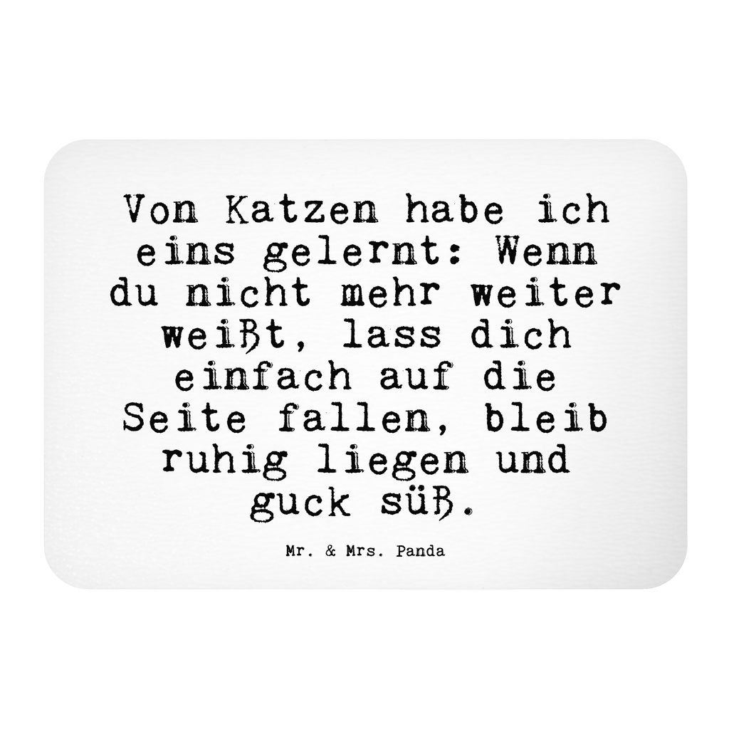 Magnet Sprüche und Zitate Von Katzen habe ich eins gelernt: Wenn du nicht mehr weiter weißt, lass dich einfach auf die Seite fallen, bleib ruhig liegen und guck süß. Kühlschrankmagnet, Pinnwandmagnet, Souvenir Magnet, Motivmagnete, Dekomagnet, Whiteboard Magnet, Notiz Magnet, Kühlschrank Dekoration, Spruch, Sprüche, lustig, Weisheiten, Zitate, Spruch Sprüche Weisheiten Zitate Lustig Weisheit Worte