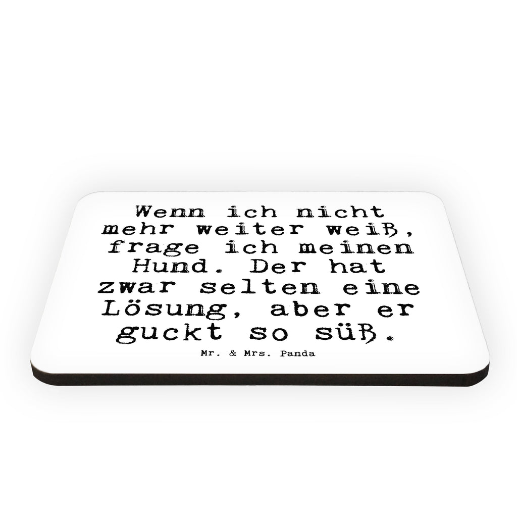 Magnet Sprüche und Zitate Wenn ich nicht mehr weiter weiß, frage ich meinen Hund. Der hat zwar selten eine Lösung, aber er guckt so süß. Kühlschrankmagnet, Pinnwandmagnet, Souvenir Magnet, Motivmagnete, Dekomagnet, Whiteboard Magnet, Notiz Magnet, Kühlschrank Dekoration, Spruch, Sprüche, lustig, Weisheiten, Zitate, Spruch Sprüche Weisheiten Zitate Lustig Weisheit Worte