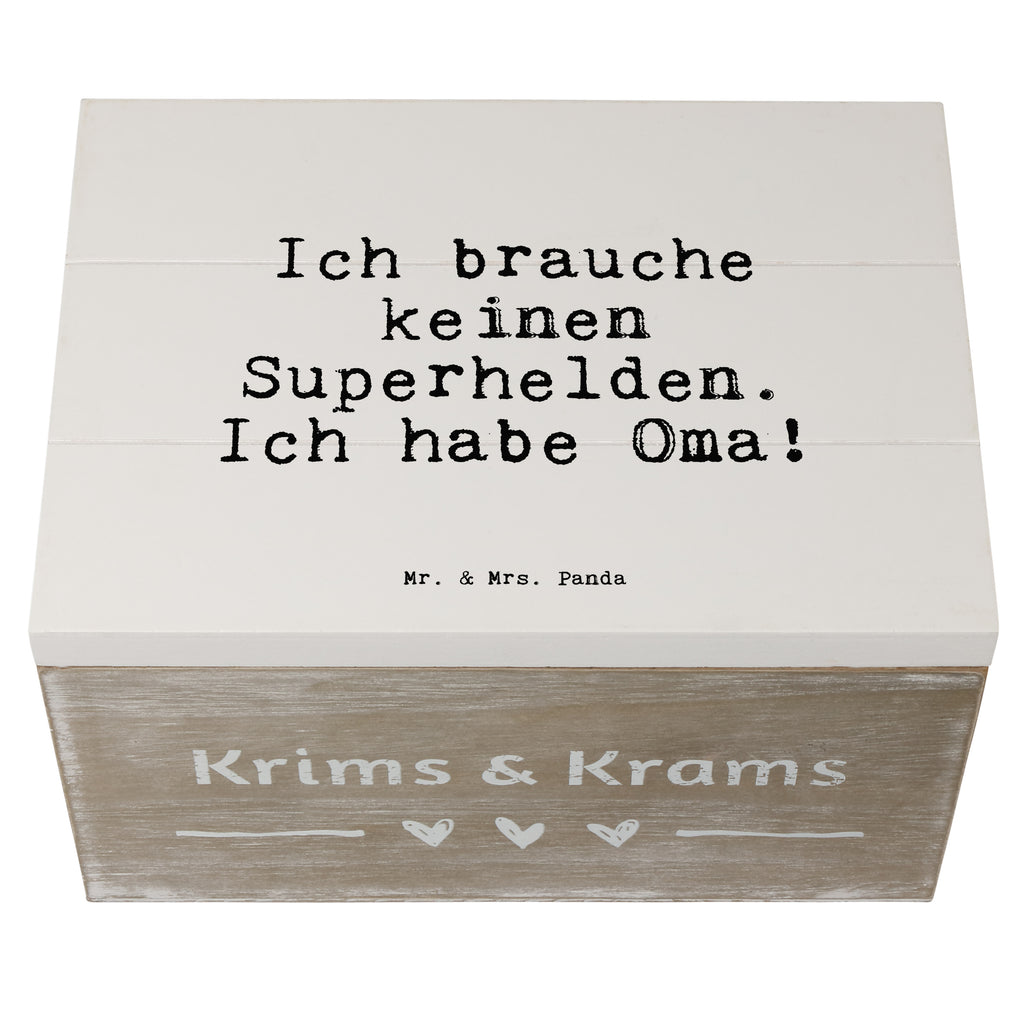 Holzkiste Sprüche und Zitate Ich brauche keinen Superhelden. Ich habe Oma! Holzkiste, Kiste, Schatzkiste, Truhe, Schatulle, XXL, Erinnerungsbox, Erinnerungskiste, Dekokiste, Aufbewahrungsbox, Spruch, Sprüche, lustig, Weisheiten, Zitate, Spruch Sprüche Weisheiten Zitate Lustig Weisheit Worte