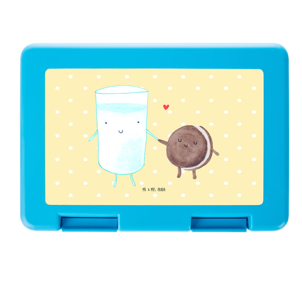 Brotdose Milch & Keks Brotbox, Snackbox, Lunch box, Butterbrotdose, Brotzeitbox, Tiermotive, Gute Laune, lustige Sprüche, Tiere, Milk, Cookie, Milch, Keks, Kekse, Kaffee, Einladung Frühstück, Motiv süß, romantisch, perfektes Paar