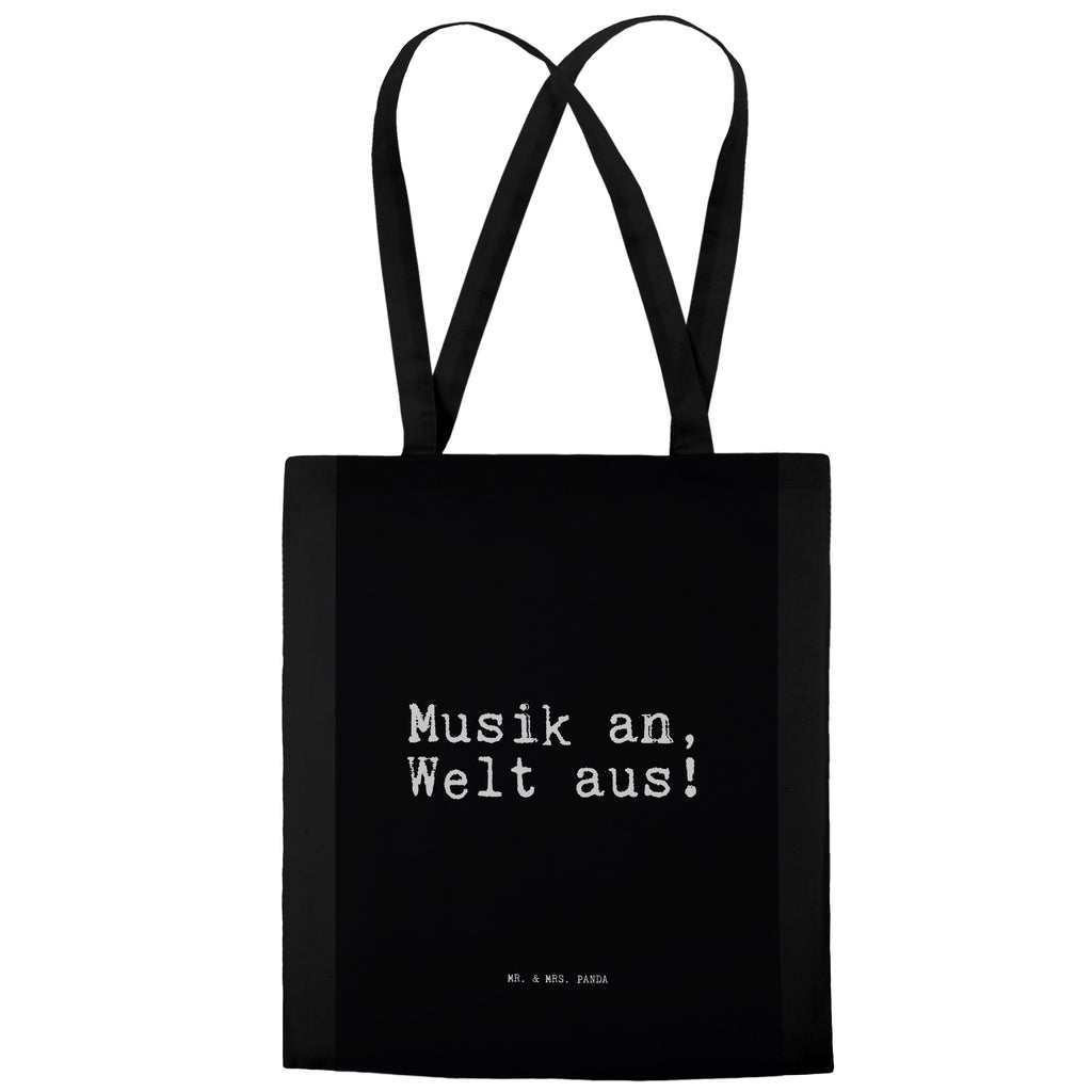 Tragetasche Sprüche und Zitate Musik an, Welt aus! Beuteltasche, Beutel, Einkaufstasche, Jutebeutel, Stoffbeutel, Spruch, Sprüche, lustig, Weisheiten, Zitate, Spruch Sprüche Weisheiten Zitate Lustig Weisheit Worte