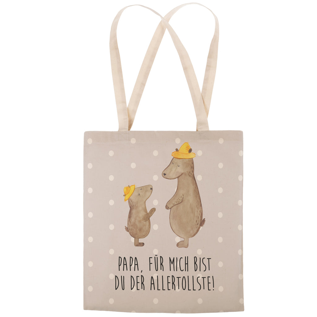 Einkaufstasche Bären mit Hut Tragetasche, Tasche, Beutel, Stofftasche, Baumwolltasche, Umhängetasche, Shopper, Familie, Vatertag, Muttertag, Bruder, Schwester, Mama, Papa, Oma, Opa, Bär, Bären, Vater, Papi, Paps, Dad, Daddy, Lieblingsmensch, Sohn, Söhne, Kind, Kinder, Vater-Sohn, Family, Vorbild