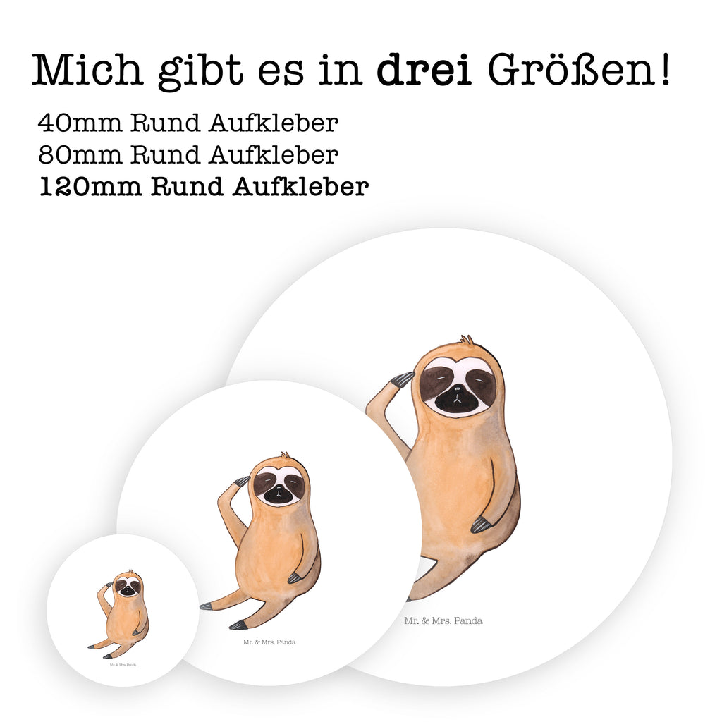120mm Rund Aufkleber Faultier Vogel zeigen Sticker, Aufkleber, Etikett, Kinder, rund, Faultier, Faultier Geschenk, Faultier Deko, Faultiere, faul, Lieblingstier, Spinner, früher Vogel, der frühe Vogel, Frühaufsteher, Morgenmuffel, Vogel, Faultierwelt