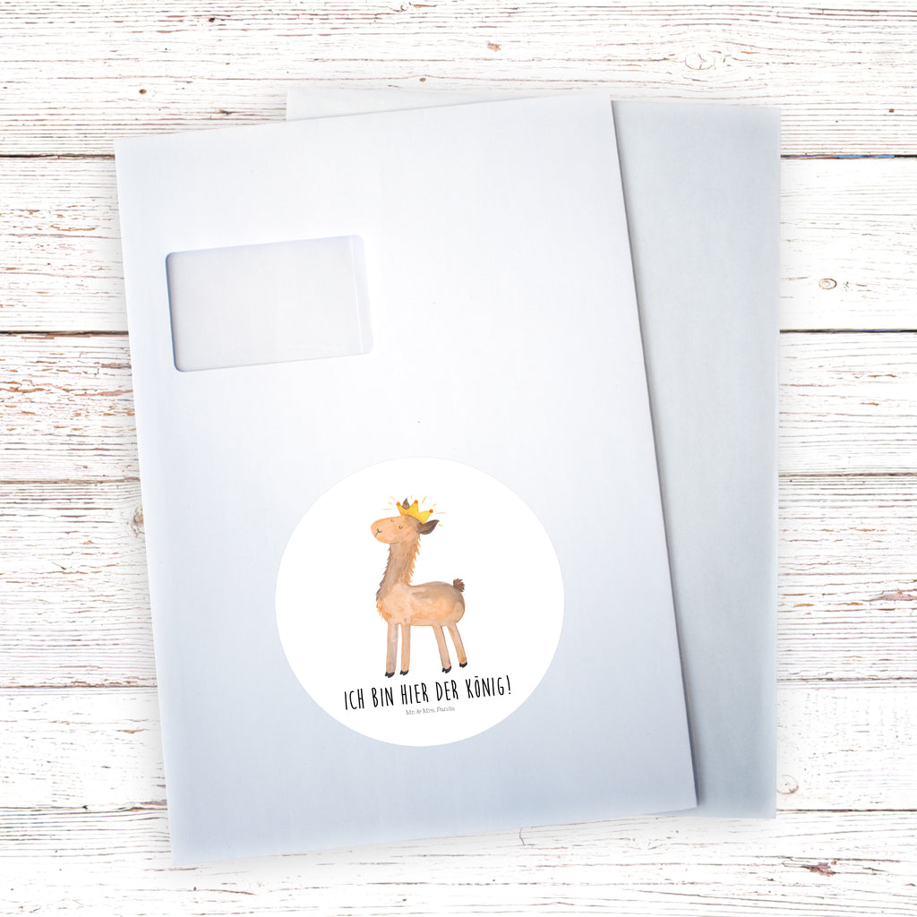 120mm Rund Aufkleber Lama König Sticker, Aufkleber, Etikett, Kinder, rund, Lama, Alpaka, Lamas, König, Königin, Freundin, Mama, Papa, Büro Kollege, Kollegin, Chef, Vorgesetzter, Abi, Abitur