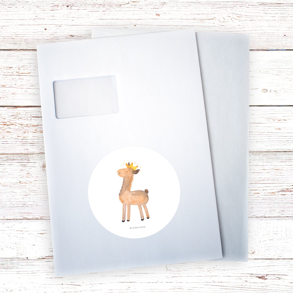 120mm Rund Aufkleber Lama König Sticker, Aufkleber, Etikett, Kinder, rund, Lama, Alpaka, Lamas, König, Königin, Freundin, Mama, Papa, Büro Kollege, Kollegin, Chef, Vorgesetzter, Abi, Abitur