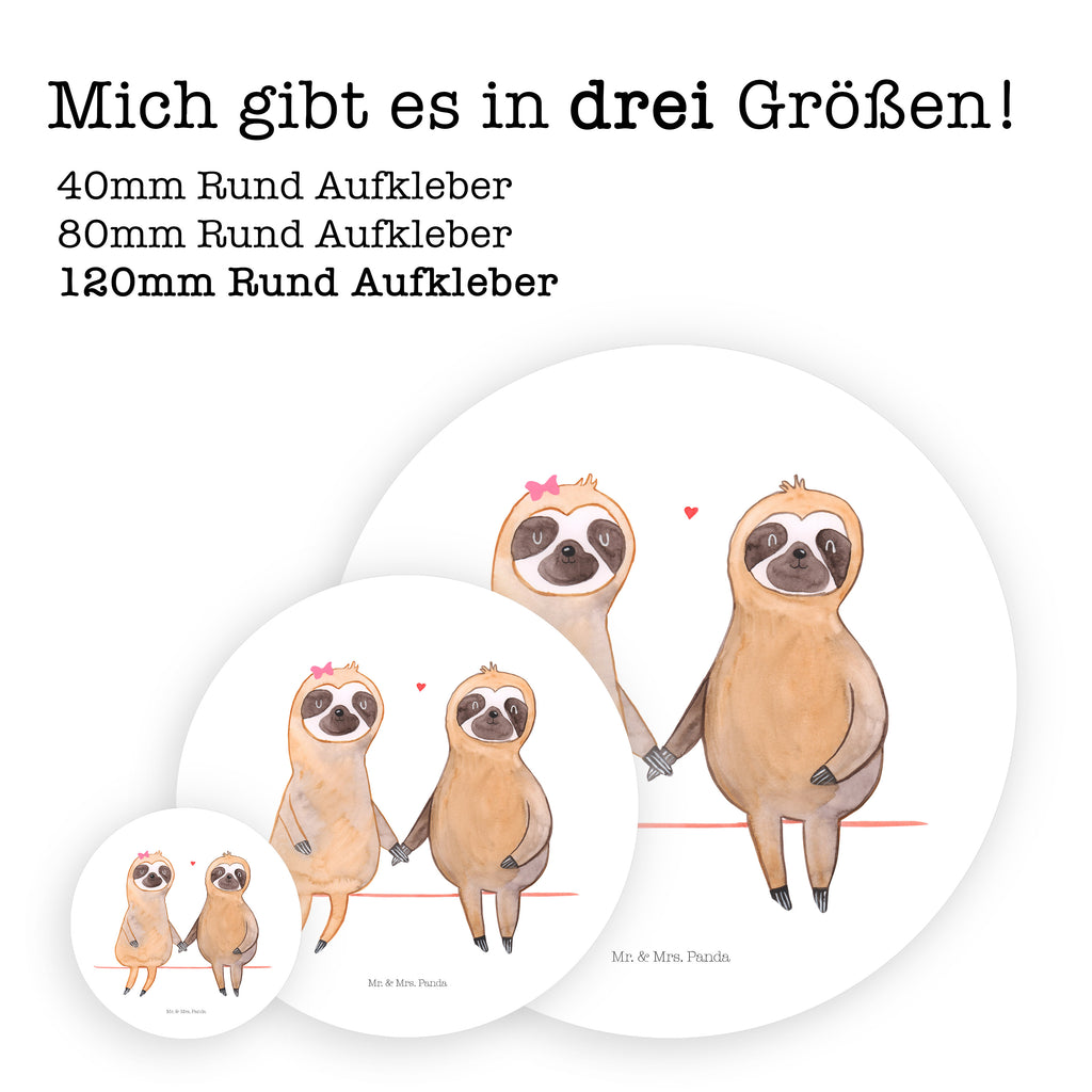 120mm Rund Aufkleber Faultier Pärchen Sticker, Aufkleber, Etikett, Kinder, rund, Faultier, Faultier Geschenk, Faultier Deko, Faultiere, faul, Lieblingstier, Liebe, Liebespaar, Faultierliebe, Faultierpärchen, verliebt, verlobt, gemeinsam, relaxen, Pärchen, Beziehung, Langsamkeit
