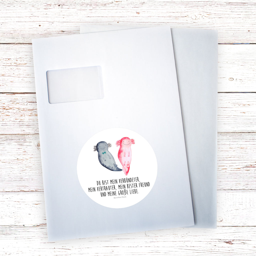 120mm Rund Aufkleber Axolotl Axel+Lotte Sticker, Aufkleber, Etikett, Kinder, rund, Axolotl, Molch, Axolot, Schwanzlurch, Lurch, Lurche, Liebe, große Liebe, Liebesbeweis, Freund, Verlobter, Ehemann, Jahrestag, Valentinstag