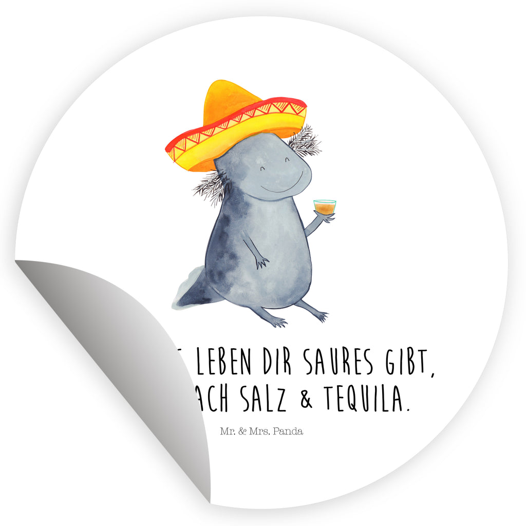 120mm Rund Aufkleber Axolotl Tequila Sticker, Aufkleber, Etikett, Kinder, rund, Axolotl, Molch, Mexico, Mexiko, Sombrero, Zitrone, Tequila, Motivation, Spruch, Schwanzlurch, Lurch, Lurche, Axolot, Feuerdrache, Feuersalamander