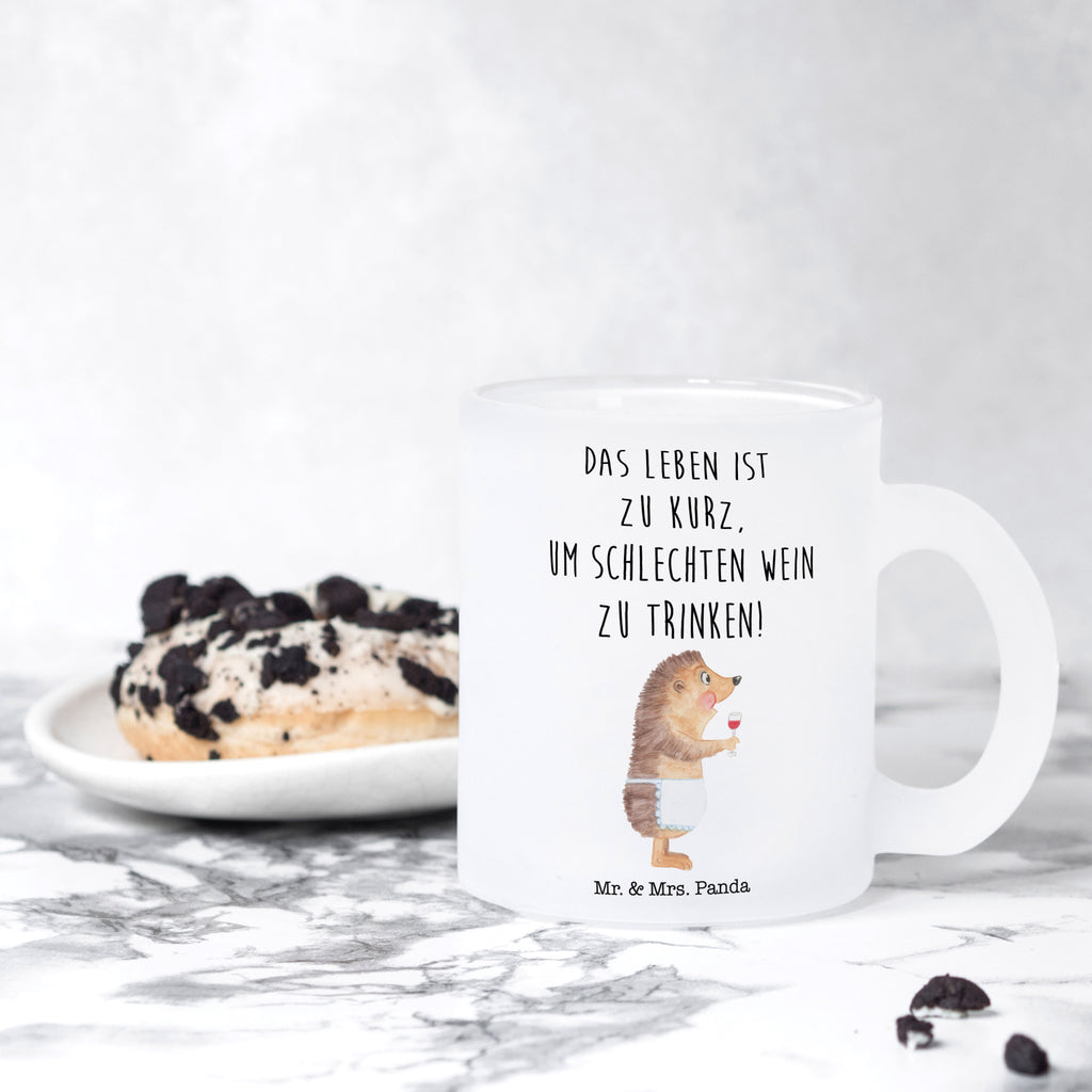 Teetasse Igel mit Wein Teetasse, Teeglas, Teebecher, Tasse mit Henkel, Tasse, Glas Teetasse, Teetasse aus Glas, Tiermotive, Gute Laune, lustige Sprüche, Tiere, Wein Spruch, Igel, Geschenk Weintrinker, Geschenk Weinliebhaber, Wein Deko, Weinglas, Rotwein, Weißwein, Wein trinken