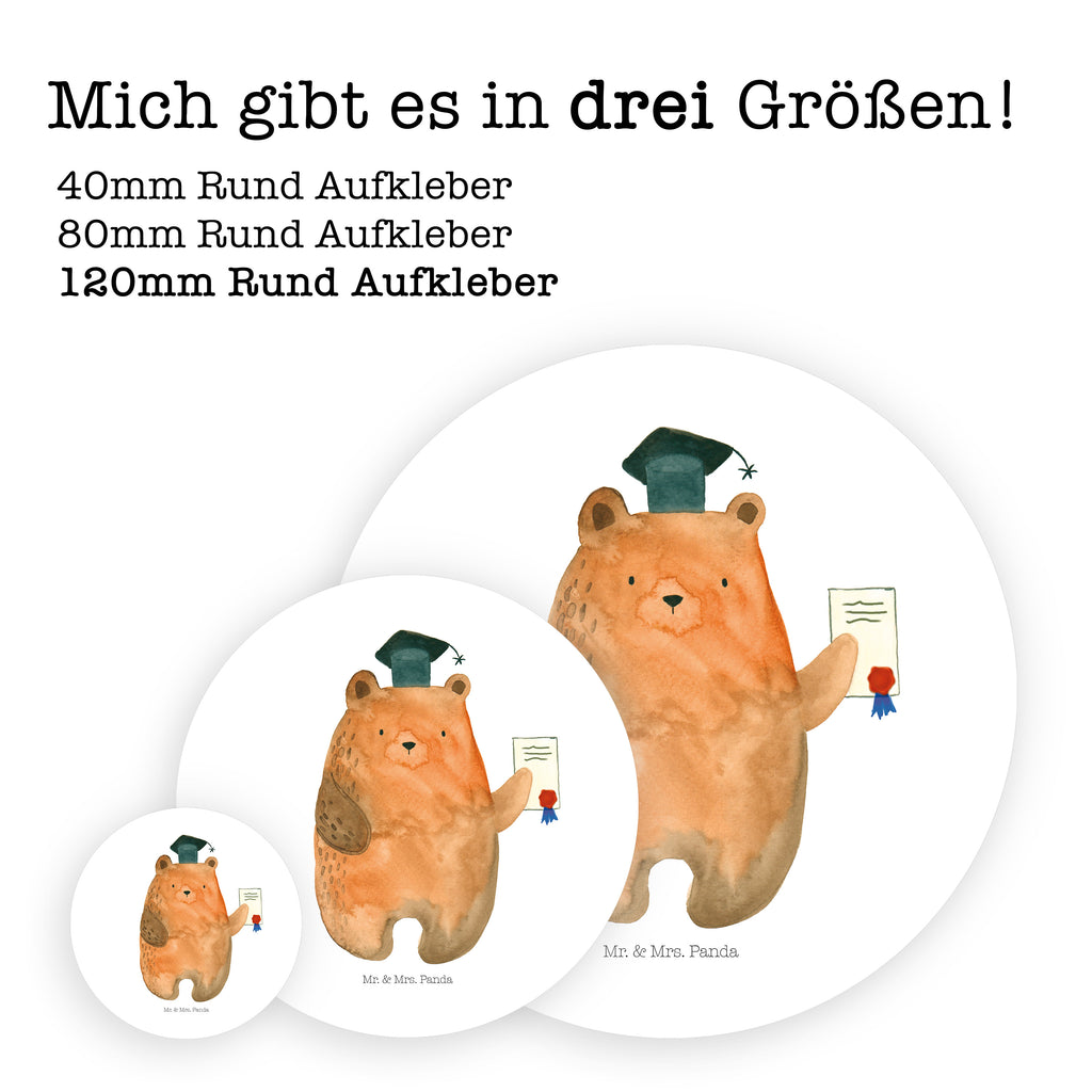 120mm Rund Aufkleber Prüfungsbär Sticker, Aufkleber, Etikett, Kinder, rund, Bär, Teddy, Teddybär, Abitur, Prüfungen, Prüfung bestanden, Abschluss, Zeugnis, Abschlusszeugnis