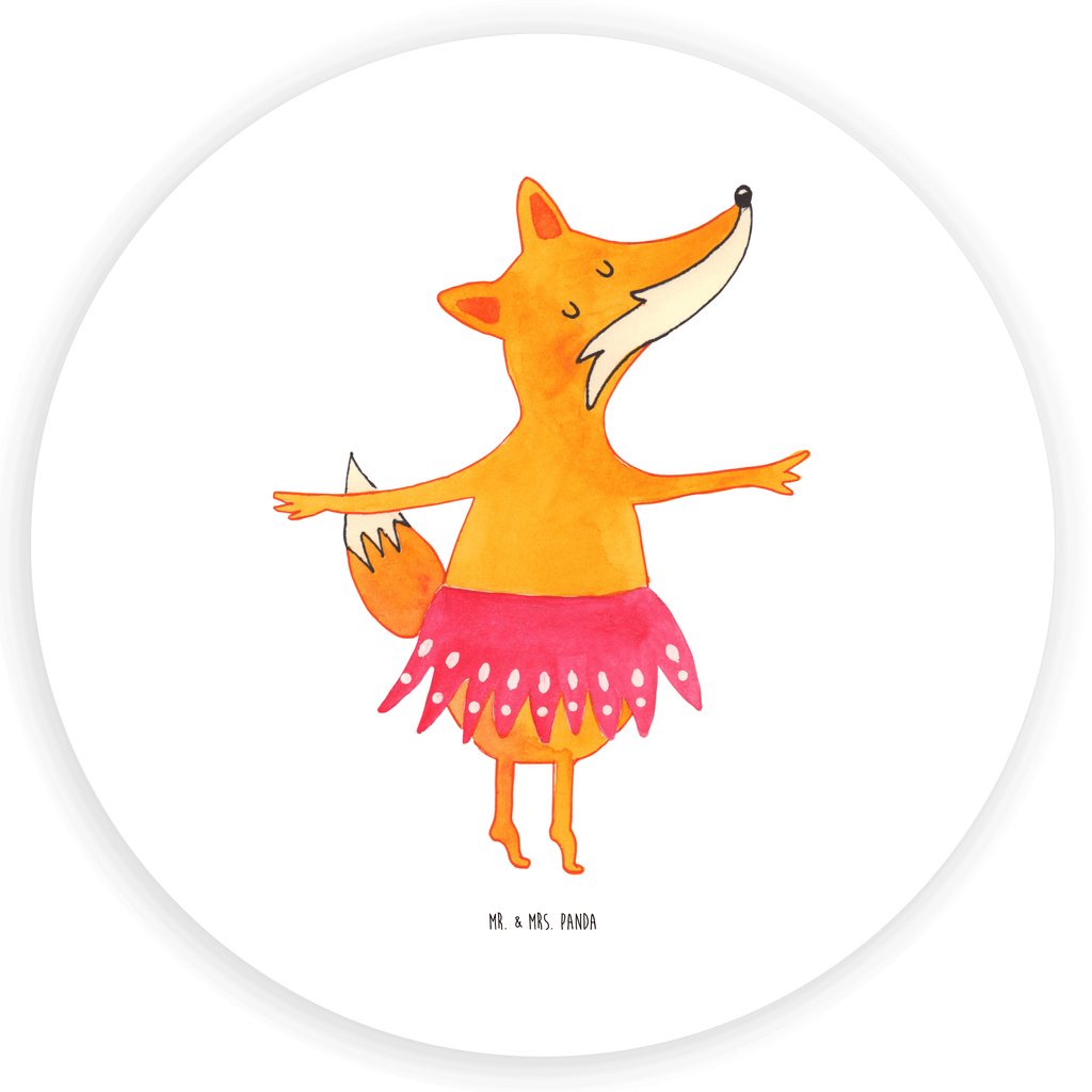 120mm Rund Aufkleber Fuchs Ballerina Sticker, Aufkleber, Etikett, Kinder, rund, Fuchs, Fuchs Spruch, Füchse, Füchsin, Ballerina, Ballett, Tänzerin, Tanzen, Party, Einladung, Geburtstag