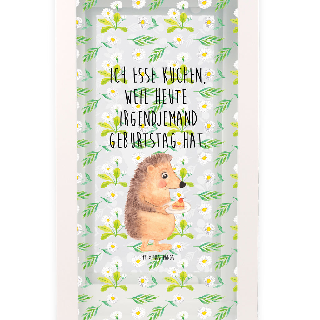 Deko Laterne Igel mit Kuchenstück Gartenlampe, Gartenleuchte, Gartendekoration, Gartenlicht, Laterne  kleine Laternen, XXL Laternen, Laterne groß, Tiermotive, Gute Laune, lustige Sprüche, Tiere, Igel, Essen Spruch, Kuchen, Backen Geschenk, Kuchen backen, Einladung Party, Geburtstagskuchen, Torte