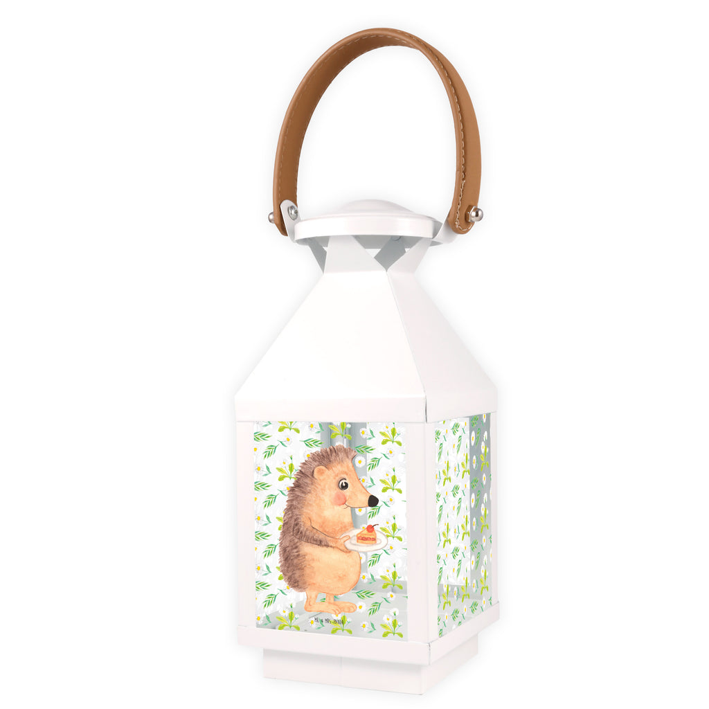 Deko Laterne Igel mit Kuchenstück Gartenlampe, Gartenleuchte, Gartendekoration, Gartenlicht, Laterne  kleine Laternen, XXL Laternen, Laterne groß, Tiermotive, Gute Laune, lustige Sprüche, Tiere, Igel, Essen Spruch, Kuchen, Backen Geschenk, Kuchen backen, Einladung Party, Geburtstagskuchen, Torte