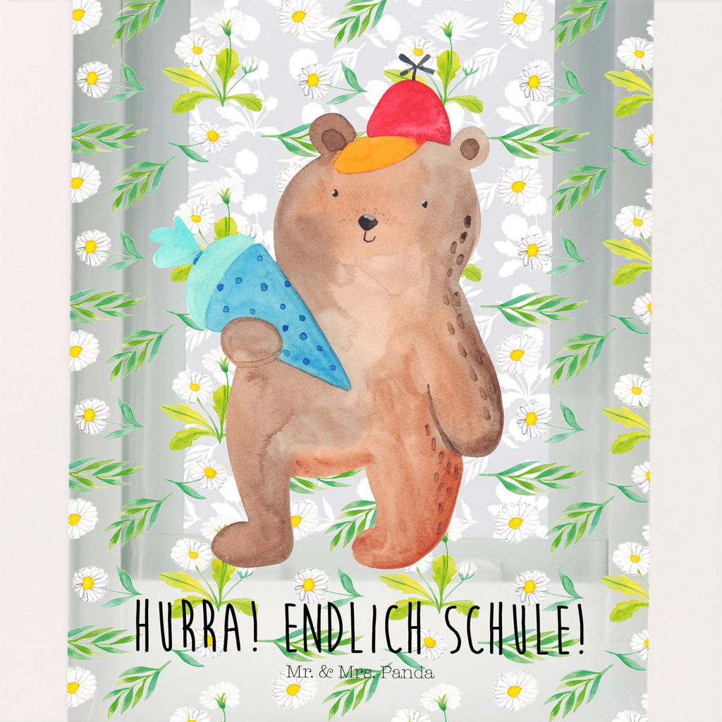 Deko Laterne Bär mit Schultüte Gartenlampe, Gartenleuchte, Gartendekoration, Gartenlicht, Laterne  kleine Laternen, XXL Laternen, Laterne groß, Bär, Teddy, Teddybär, Bär Motiv, Schultüte, Erster Schultag Geschenk, Einschulung Geschenk, Schule Geschenk, Grundschule, Schulanfang, Schulbeginn