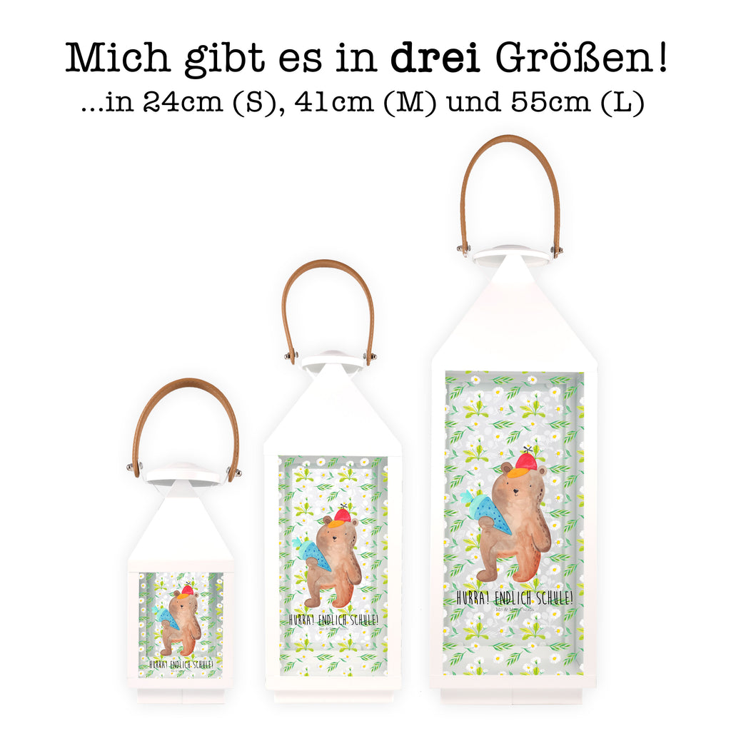 Deko Laterne Bär mit Schultüte Gartenlampe, Gartenleuchte, Gartendekoration, Gartenlicht, Laterne  kleine Laternen, XXL Laternen, Laterne groß, Bär, Teddy, Teddybär, Bär Motiv, Schultüte, Erster Schultag Geschenk, Einschulung Geschenk, Schule Geschenk, Grundschule, Schulanfang, Schulbeginn