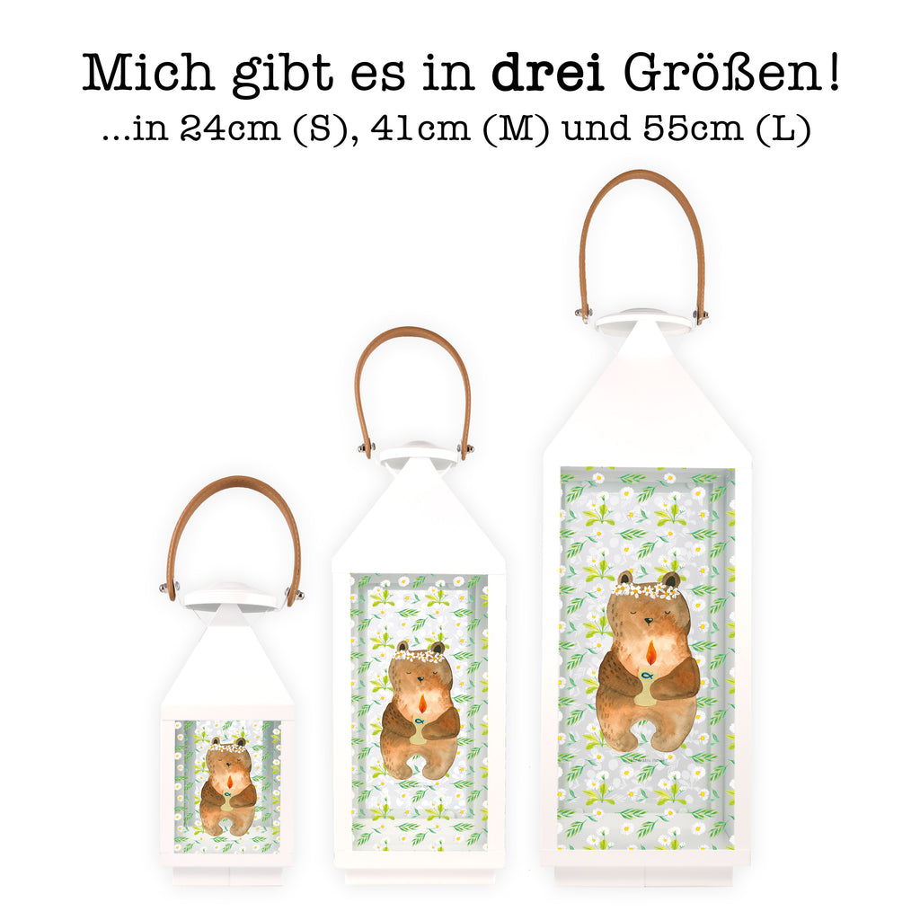 Deko Laterne Kommunion-Bär Gartenlampe, Gartenleuchte, Gartendekoration, Gartenlicht, Laterne  kleine Laternen, XXL Laternen, Laterne groß, Bär, Teddy, Teddybär, Kommunion, Gottes Segen, Taufkerze, katholisch