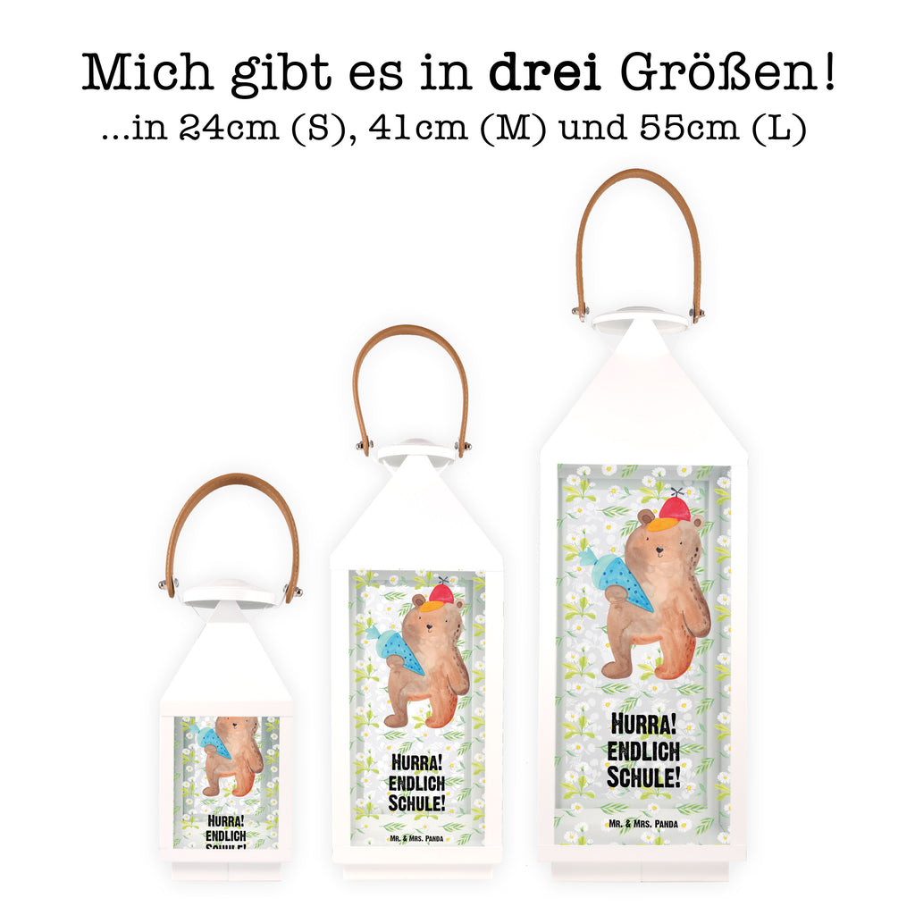 Deko Laterne Bär mit Schultüte Gartenlampe, Gartenleuchte, Gartendekoration, Gartenlicht, Laterne  kleine Laternen, XXL Laternen, Laterne groß, Bär, Teddy, Teddybär, Bär Motiv, Schultüte, Erster Schultag Geschenk, Einschulung Geschenk, Schule Geschenk, Grundschule, Schulanfang, Schulbeginn