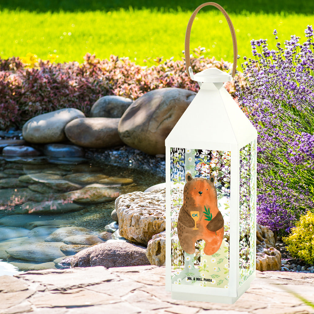 Deko Laterne Konfirmation-Bär Gartenlampe, Gartenleuchte, Gartendekoration, Gartenlicht, Laterne  kleine Laternen, XXL Laternen, Laterne groß, Bär, Teddy, Teddybär, Konfirmation, Kirche, evangelisch, Gottesdienst