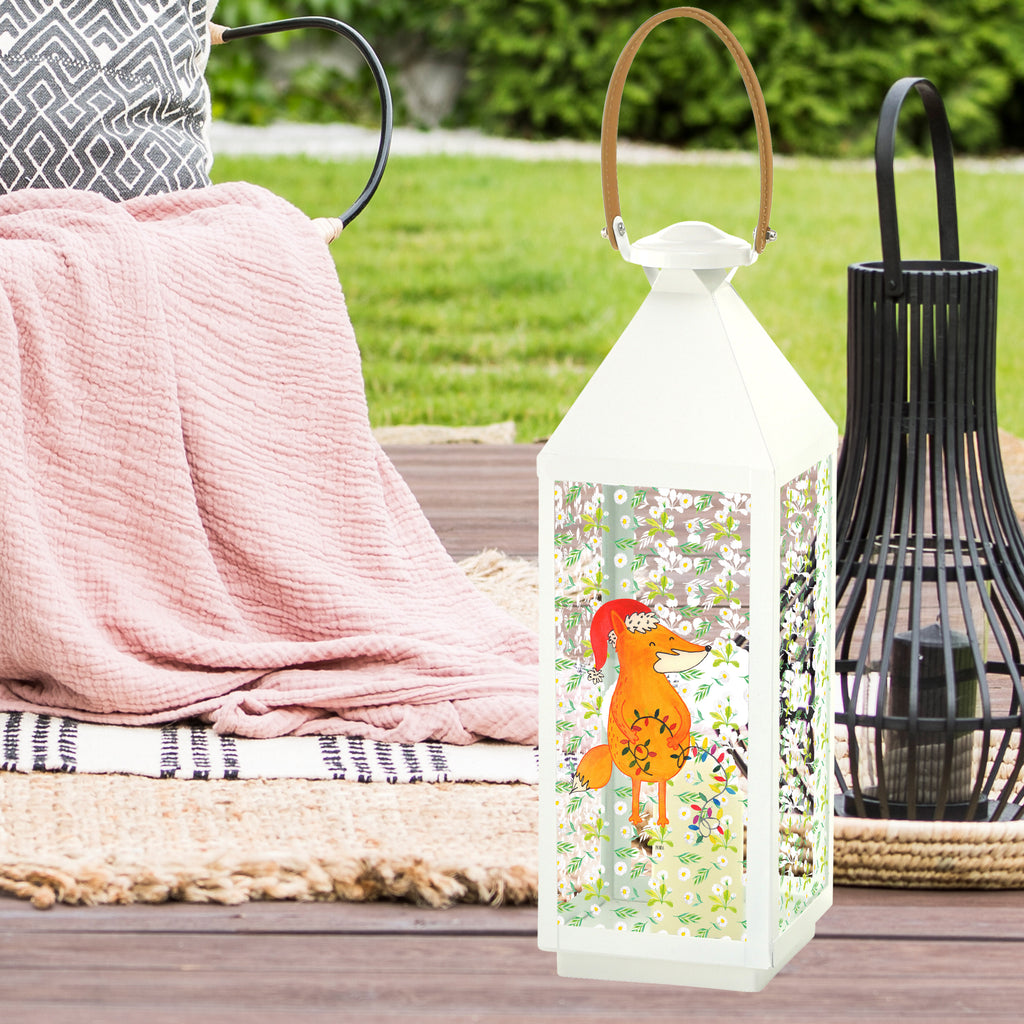 Deko Laterne Fuchs Weihnachten Gartenlampe, Gartenleuchte, Gartendekoration, Gartenlicht, Laterne  kleine Laternen, XXL Laternen, Laterne groß, Winter, Weihnachten, Weihnachtsdeko, Nikolaus, Advent, Heiligabend, Wintermotiv, Fuchs, Füchse, Spruch schön, Geschenk Weihnachten, Weihnachtsmann, Weihnachtszeit