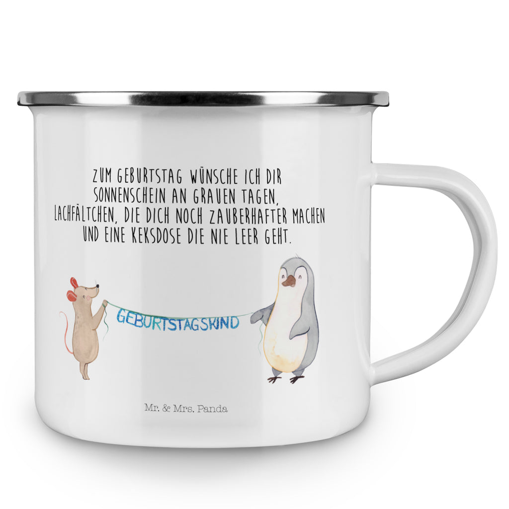 Camping Emaille Tasse Maus Pinguin Geburtstag Campingtasse, Trinkbecher, Metalltasse, Outdoor Tasse, Emaille Trinkbecher, Blechtasse Outdoor, Emaille Campingbecher, Edelstahl Trinkbecher, Metalltasse für Camping, Kaffee Blechtasse, Camping Tasse Metall, Geburtstag, Geburtstagsgeschenk, Geschenk, Maus, Pinguin, Geburtstage, Happy Birthday, Geburtstagsfeier